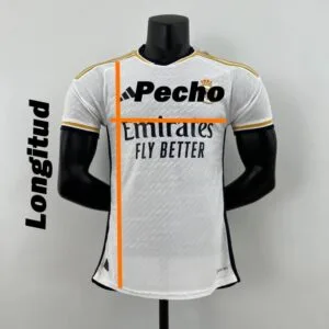 guia de tallas camiseta de futbol version jugador