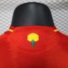 camiseta españa 2025 flor cuello anterior