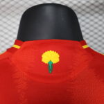 camiseta españa 2025 flor cuello anterior