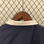 chaqueta reversible del real madrid blanco y negro cuello dorsal