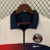 chaqueta reversible del real madrid blanco y negro cuello frontal reversible
