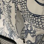 chaqueta reversible del real madrid dragon chino bolsillo