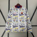 chaqueta reversible fc barcelona frontal reversible