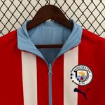chaqueta reversible manchester city cuello frontal reversible