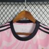 flamengo camiseta rosa cuello redondo