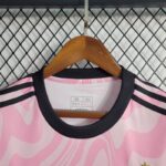 flamengo camiseta rosa cuello redondo