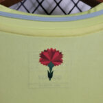 segunda camiseta españa euro 2024 flor cuello