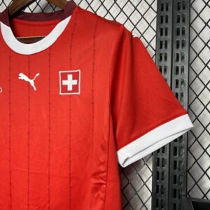 Camiseta Eurocopa Suiza 2024 primera equipación manga
