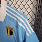 Camiseta segunda equipación bélgica Eurocopa 2024 hombro