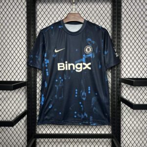 Camiseta de calentamiento de chelsea dorsal