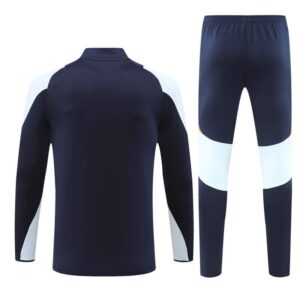 Chandal Real Madrid negro y blanco dorsal