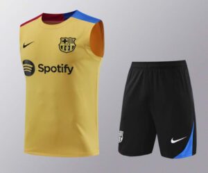 Conjunto de entrenamiento FC Barcelona 2024-2025 Amarillo