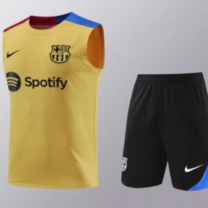 Conjunto de entrenamiento FC Barcelona 2024-2025 Amarillo