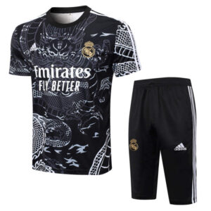 Conjunto de entrenamiento Real Madrid dragon negro 2024-2025