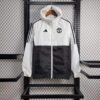 Cortavientos Manchester United Blanco Negro 2024-2025