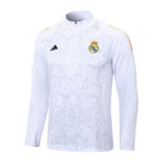 Chandal Real Madrid Blanco y Negro 2024-2025 chaqueta