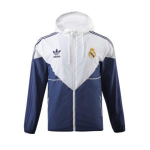 Chaqueta Gabardina Real Madrid Blanco/Azul