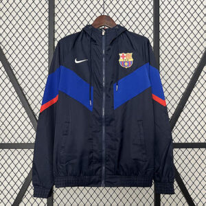 Cortavientos FC Barcelona Negro/Azul 2024-2025