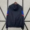 Cortavientos FC Barcelona Negro-Azul 2024-2025 Parte Trasera