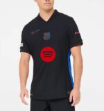segunda equipacion barcelona 2024 - 2025 negra - version jugador