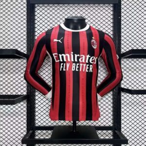 Camiseta AC Milán Manga Larga Primera Equipacion 2024-2025