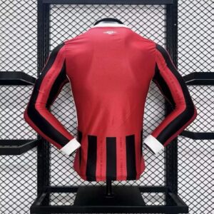 Camiseta AC Milán Manga Larga Primera Equipacion 2024-2025 dorsal