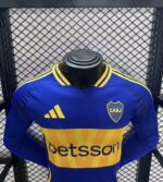 Camiseta Boca Juniors Manga Larga Primera Equipacion 2024-2025 pecho