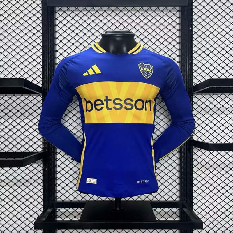 Camiseta Boca Juniors Manga Larga Primera Equipacion 2024-2025 Camiseta Boca Juniors Manga Larga Primera Equipacion 2024-2025