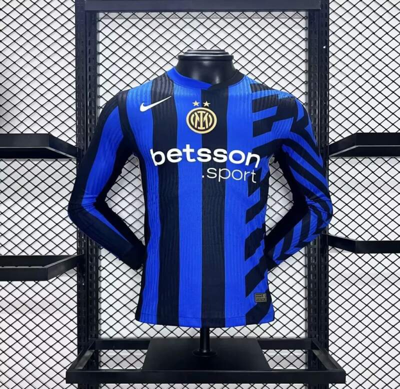 Camiseta Inter Milán Manga Larga Primera Equipacion 2024-2025 Camiseta Inter Milán Manga Larga Primera Equipacion 2024-2025