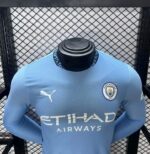 Camiseta Manchester City Manga Larga Primera Equipación 2024-2025 pecho