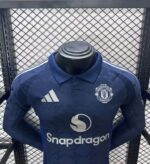 Camiseta Manchester United Manga Larga Segunda Equipacion 2024-2025 pecho