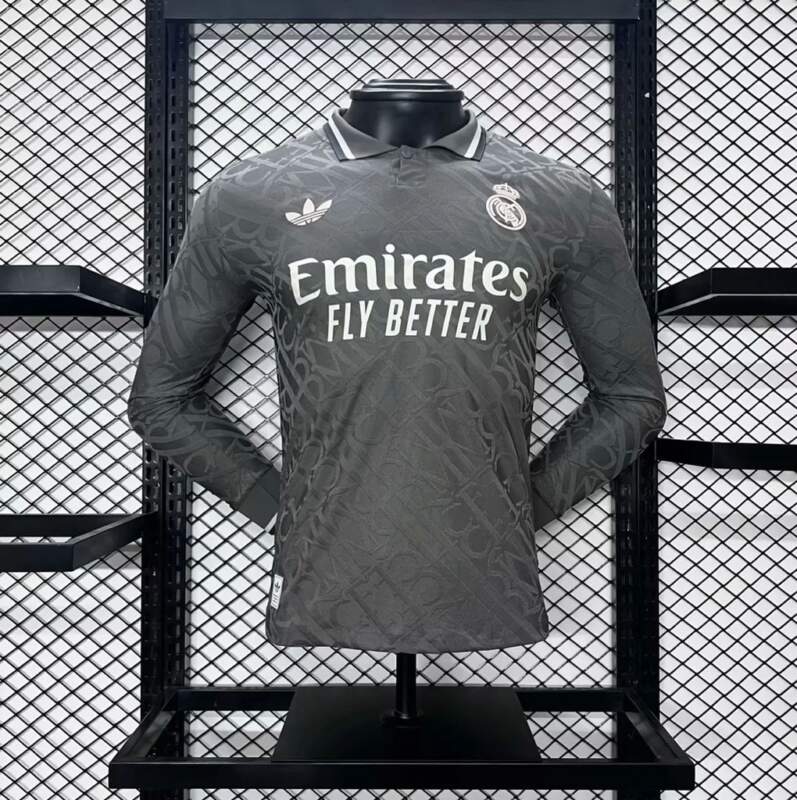 Camiseta Real Madrid Manga Larga Tercera Equipación 2024-2025 Camiseta Real Madrid Manga Larga Tercera Equipación 2024-2025