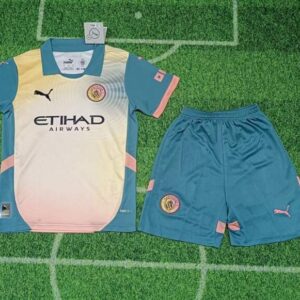 Conjunto Niño Manchester City Cuarta Equipacion 2024-2025