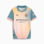 Conjunto Niño Manchester City Cuarta Equipacion 2024-2025 parte delantera