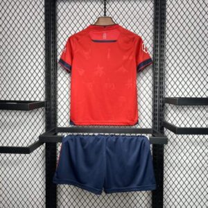 Conjunto Niño Osasuna Primera Equipacion 2024-2025 dorsal