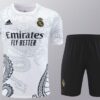 Conjunto de Entrenamiento Real Madrid Blanco-Negro 2024-2025