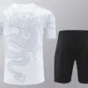 Conjunto de Entrenamiento Real Madrid Blanco-Negro 2024-2025 dorsal