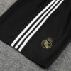 Conjunto de Entrenamiento Real Madrid Blanco-Negro 2024-2025 logo short