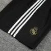 Conjunto de Entrenamiento Real Madrid Blanco-Negro 2024-2025 logo short