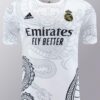 Conjunto de Entrenamiento Real Madrid Blanco-Negro 2024-2025 polo