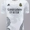 Conjunto de Entrenamiento Real Madrid Blanco-Negro 2024-2025 polo