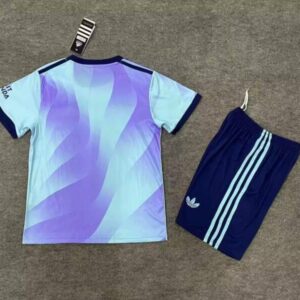 conjunto-niño-arsenal-tercera-equipacion-2024-2025-parte-trasera
