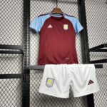 conjunto-niño-aston-villa-primera-equipacion-2024-2025-frontal