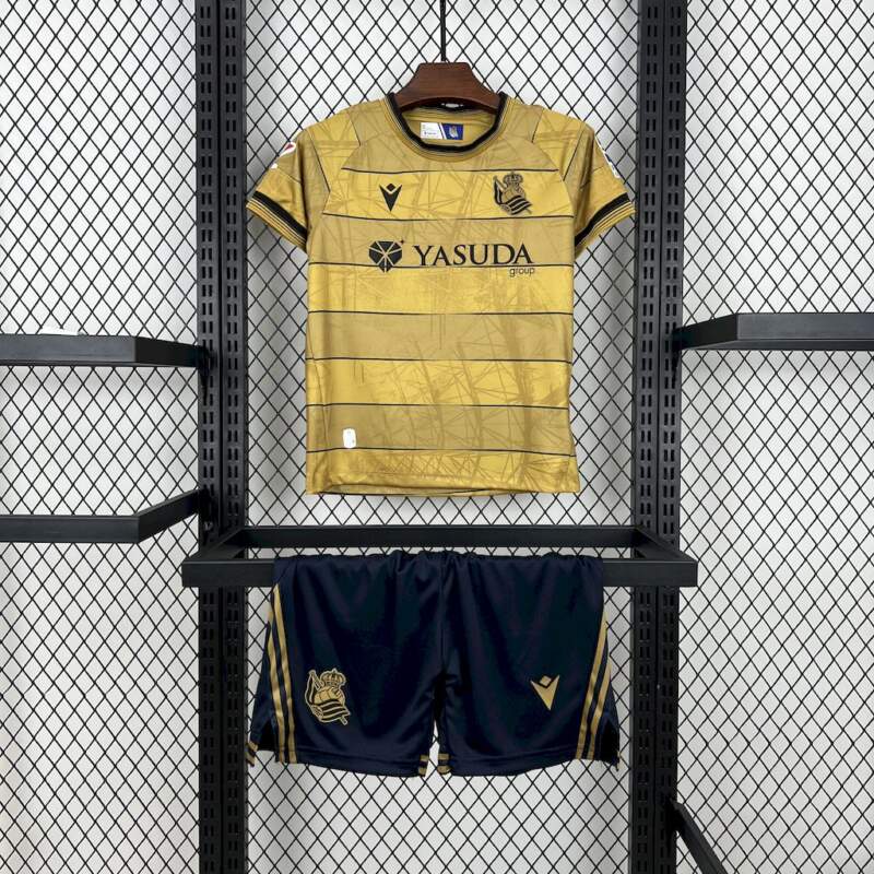 Conjunto Niño Real Sociedad Segunda Equipación 2024-2025 Conjunto Niño Real Sociedad Segunda Equipación 2024-2025