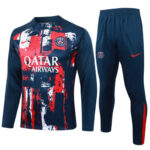 Conjunto-chandal-psg-inyección-de-tinta-azul-zafiro-2024-2025
