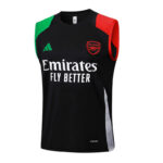 Conjunto de Entrenamiento Arsenal Negro 2024-2025 parte delantera