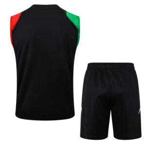 Conjunto de Entrenamiento Arsenal Negro 2024-2025 parte trasera