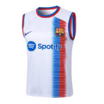 Conjunto de Entrenamiento FC Barcelona Blanco Azul 2024-2025 parte delantera