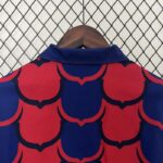 Cortaviento Reversible FC Barcelona Rojo Azul 2024-2025 cuello reverso