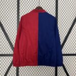 Cortaviento Reversible FC Barcelona Rojo Azul 2024-2025 dorsal